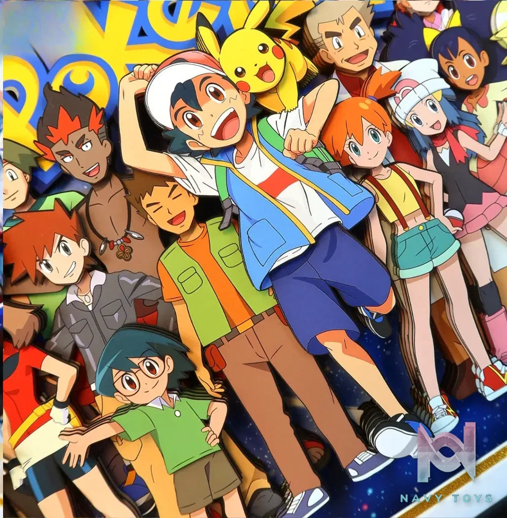 KALA HOME Studio – Pokémon Multiple Characters #10 3D Decorative Painting Pokémon