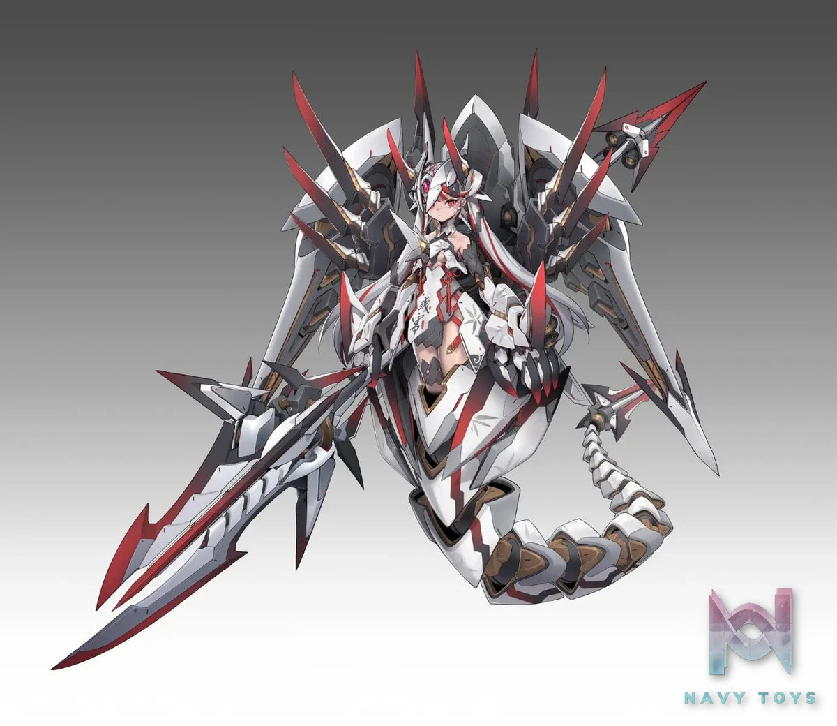 AniMester X Nuclear Gold Reconstruction – Polaris Star White 1/12 Plastic Model Kit (Licensed)