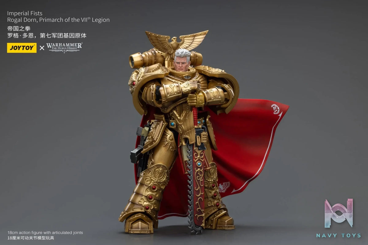 JOYTOY Studio – Warhammer ‘The HorusHeresy’ Imperial Fists Rogal Dorn, Primarch of the Vllth Legion JT8865 (Licensed)