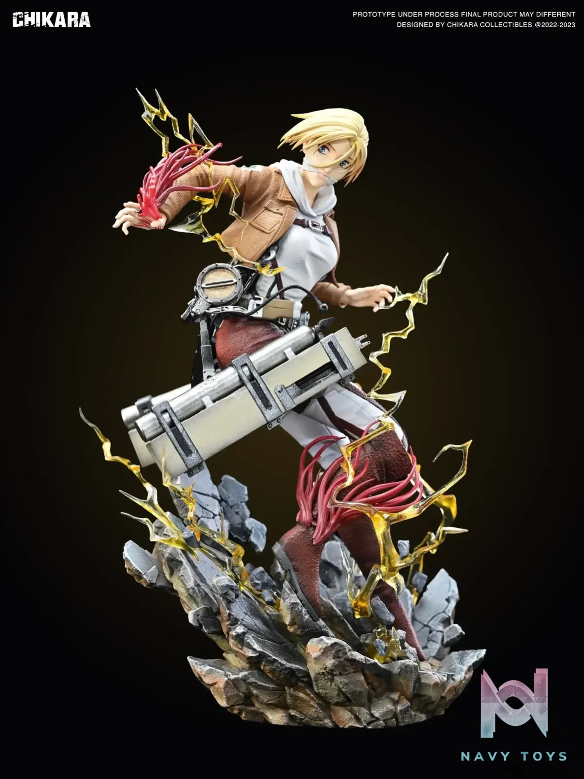 CHIKARA Studio - Attack on Titan Annie Leonhart resin statue Navy Toys anime figure