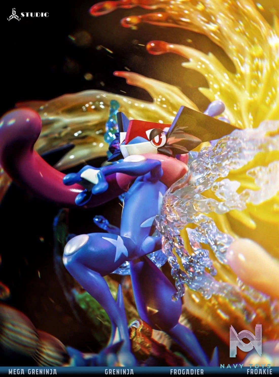 Mega Greninja resin statue 666 Studio anime figure