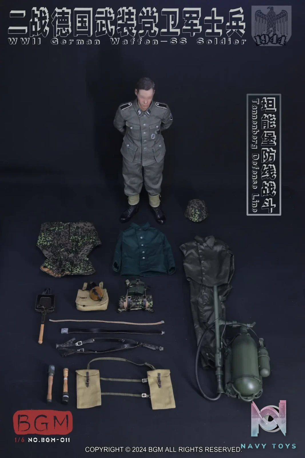 BGM Studio – 1/6 WWII German Waffen-SS Soldier Tannenberg Defense Line 1944 Accessory (Licensed)