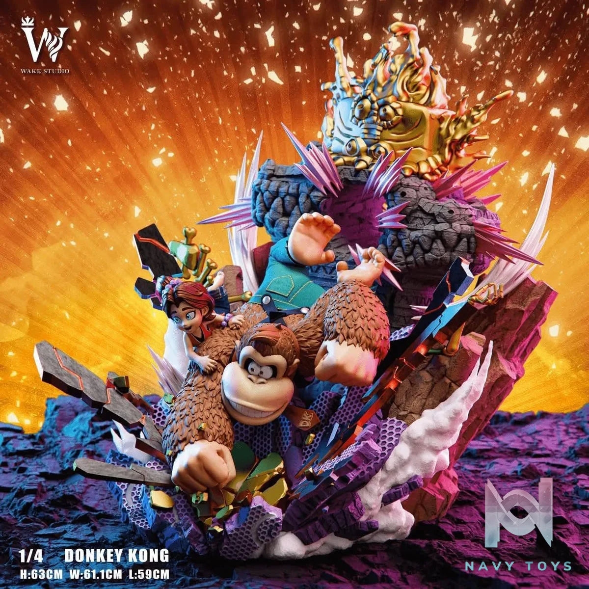Donkey Kong Banaza resin statue Wake Studio anime figure