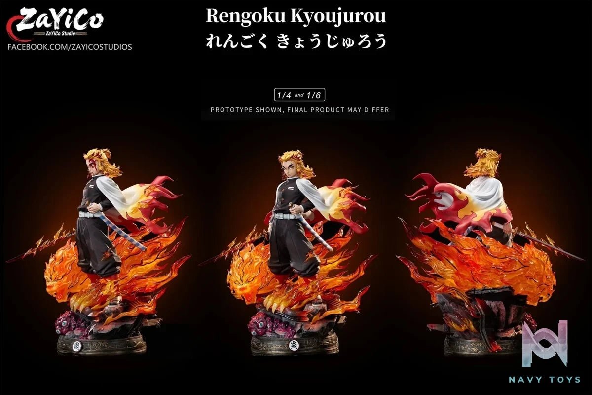 Flame Hashira Kyojuro Rengoku - Demon Slayer - Zayico Studio resin statue Navy Toys anime figure