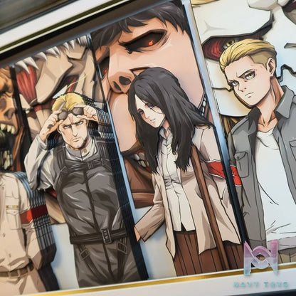 KALA HOME Studio – Attack on Titan Multiple Characters #02 Titan 3D Decorative Painting Attack on Titan