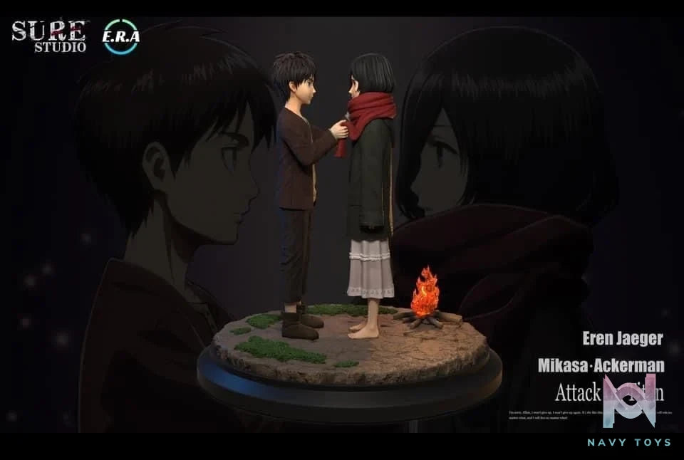 Eren & Mikasa - Attack On Titan - Era Studio resin statue ERA Studio anime figure