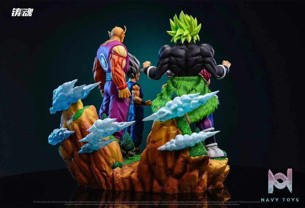 Sculpting Soul Studio - Super Warriors of Universe 7 (Goku, Vegeta, Gohan, Piccolo, Broly) resin statue Navy Toys anime figure