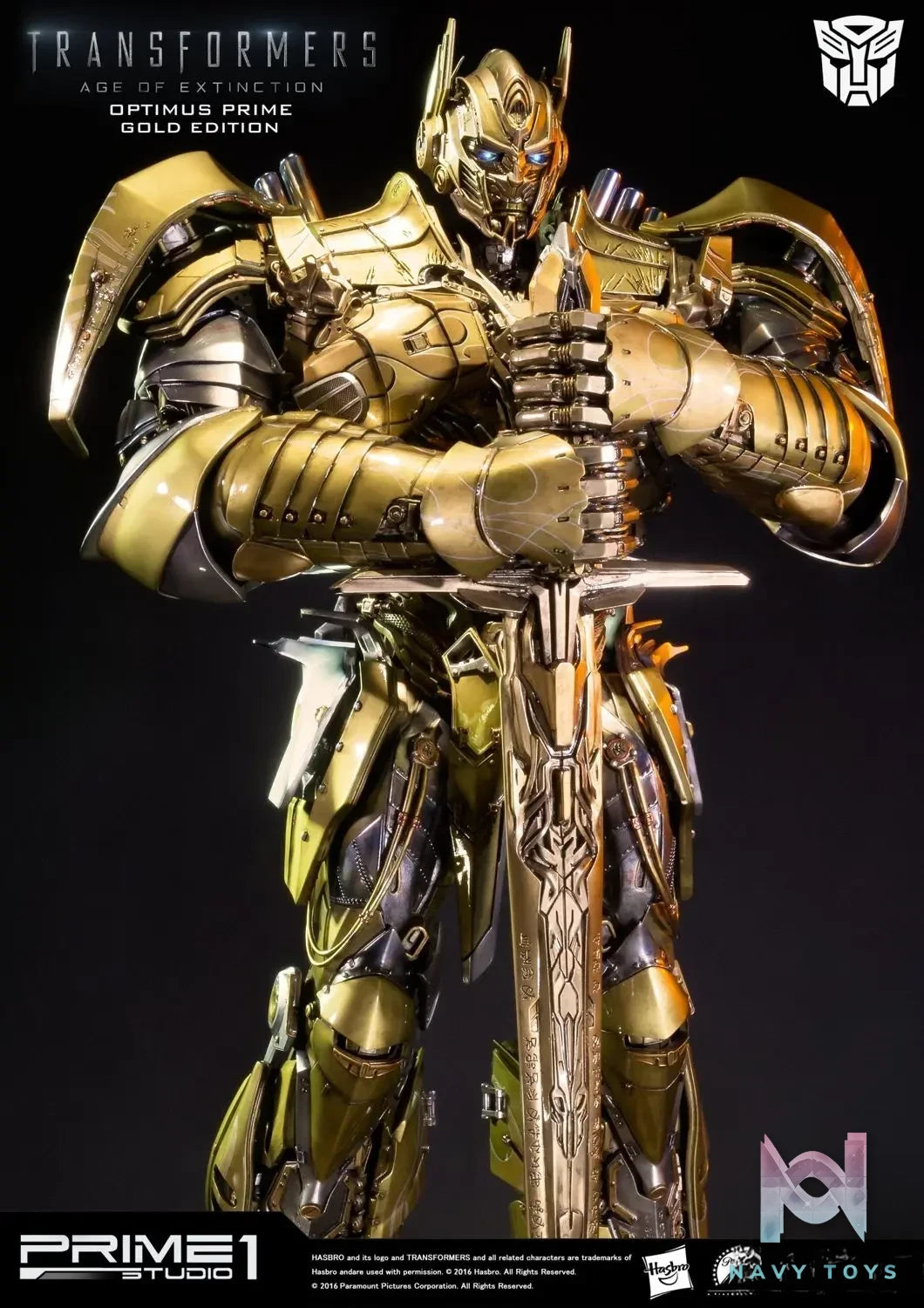 Prime 1 Studio – Museum Masterline Transformers: Age of Extinction (Film) Optimus Prime Knight Edition MMTFM-07 MMTFM-07GL (Licensed)