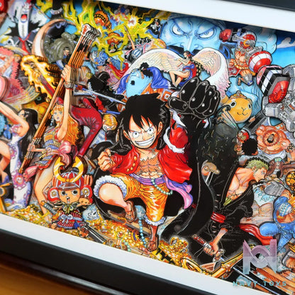 KALA HOME Studio – One Piece Multiple Characters #09 3D Decorative Painting One Piece