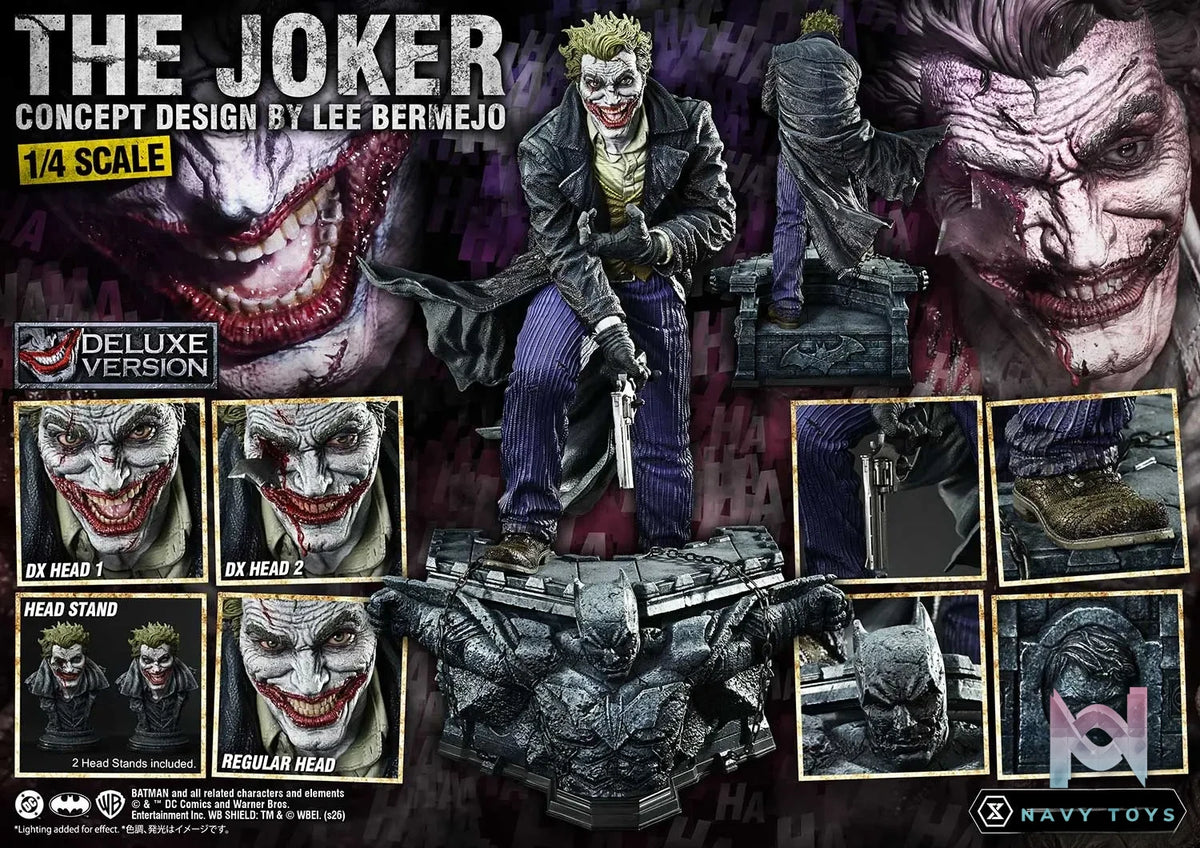 Prime 1 Studio – Ultimate Premium Masterline Batman (Comics) The Joker (Concept Design by Lee Bermejo) UPMDC-15 UPMDC-15DX UPMDC-15DXS (Licensed)