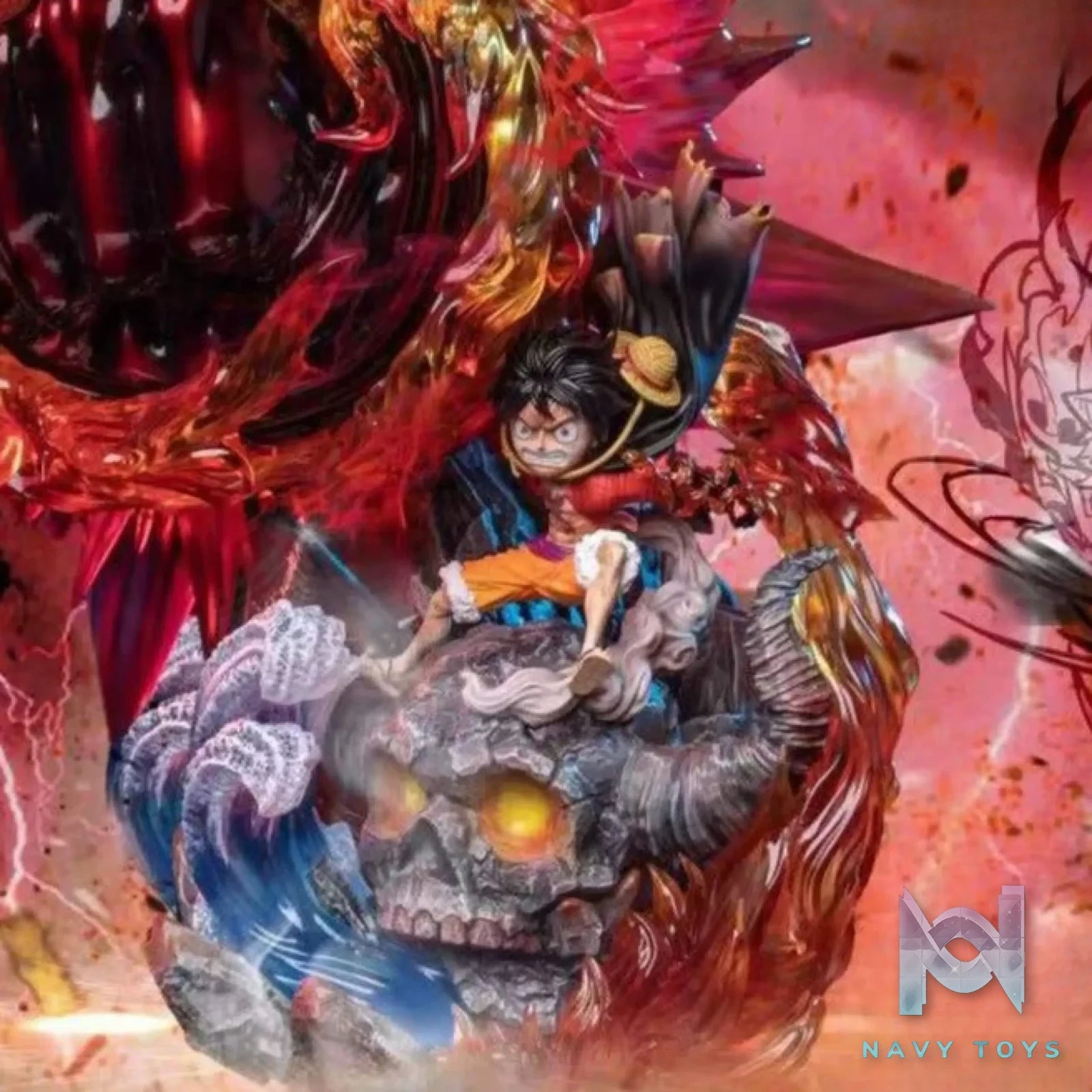 Warhead Studio – One Piece Captain Three Fire Luffy