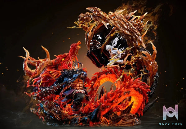 Luffy Ventus Studio - Nika vs Kaido resin statue Navy Toys anime figure