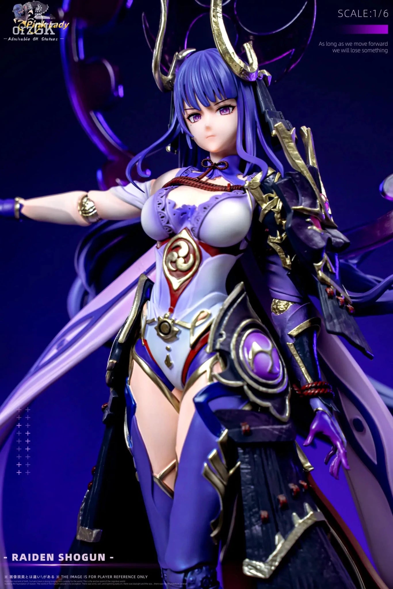 Pink Lady Studio - Raiden Shogun Genshin Impact resin statue Navy Toys anime figure
