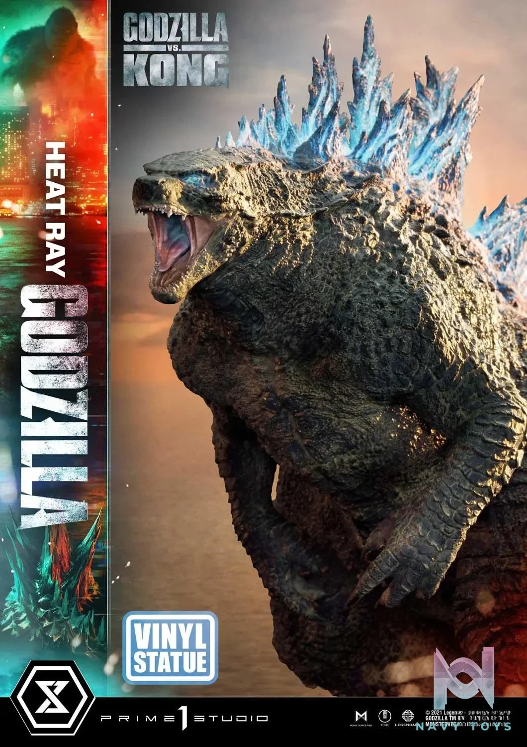 Prime 1 Studio – Ultimate Diorama Masterline Godzilla vs Kong Heat Ray Godzilla Vinyl Statue UDMGVK-05VS(Licensed)