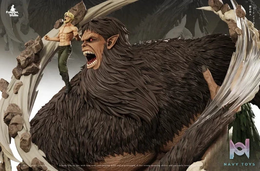 Freedom Studio - Attack on Titan 016 Zeke Yeager & Beast Titan resin statue Navy Toys anime figure
