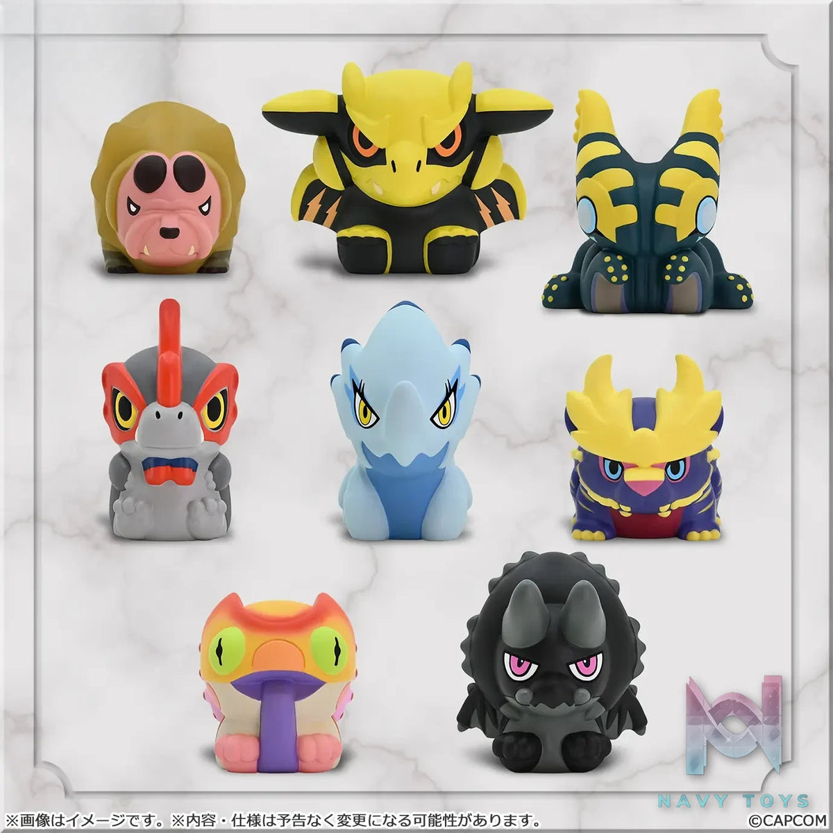 CAPCOM Studio – Capcom Figure Builder Finger Puppet Monster Hunter Vol.3 8Pack BOX (Licensed)