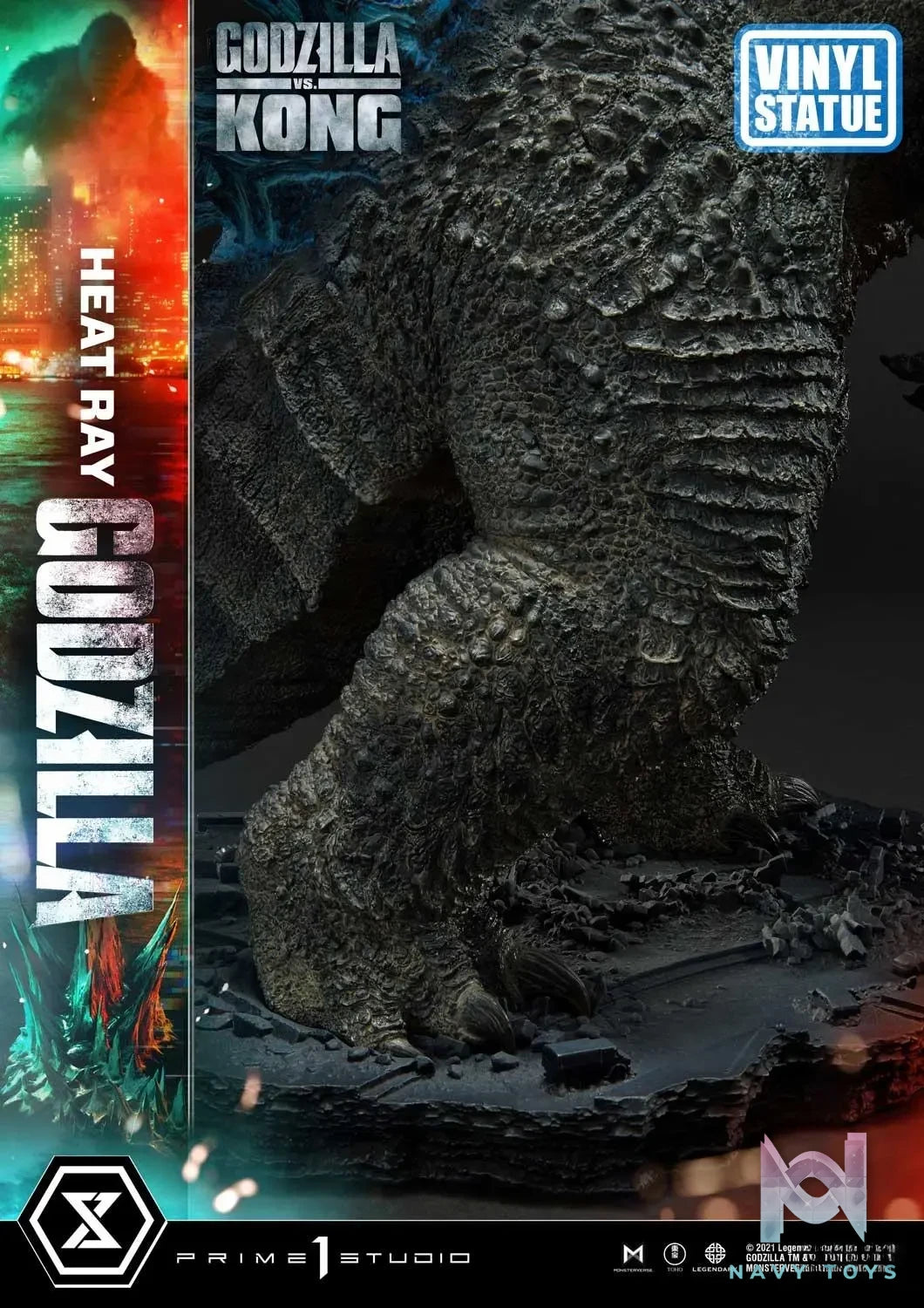 Prime 1 Studio – Ultimate Diorama Masterline Godzilla vs Kong Heat Ray Godzilla Vinyl Statue UDMGVK-05VS(Licensed)