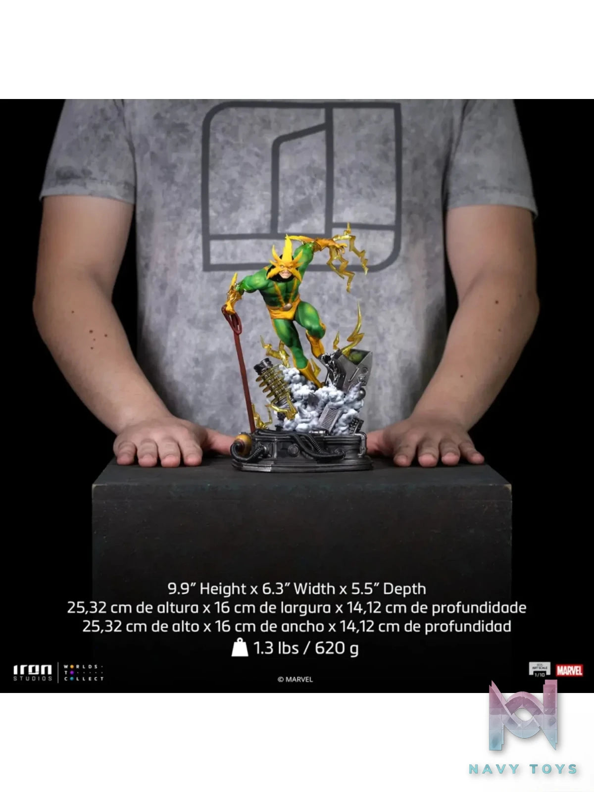 Iron Studios – Electro Statue Spider-Man vs Villains Diorama BDS Art Scale MARCAS123425-10 (Licensed)