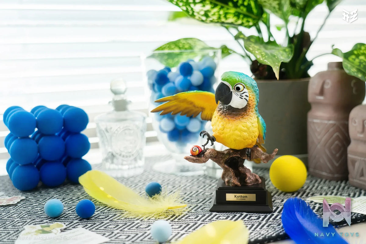Xing Tou Yi He Studio – Jungle Catalog 001 Ara ararauna Blue-and-yellow Macaw Kotton (Licensed)