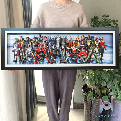 KALA HOME Studio – Kamen Rider Multiple Characters #02 3D Decorative Painting Kamen Rider