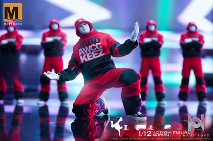 MINIWORK Studio – 1/12 Masked Dancer Action Figure NO.MW-004 JABBAWOCKEEZ