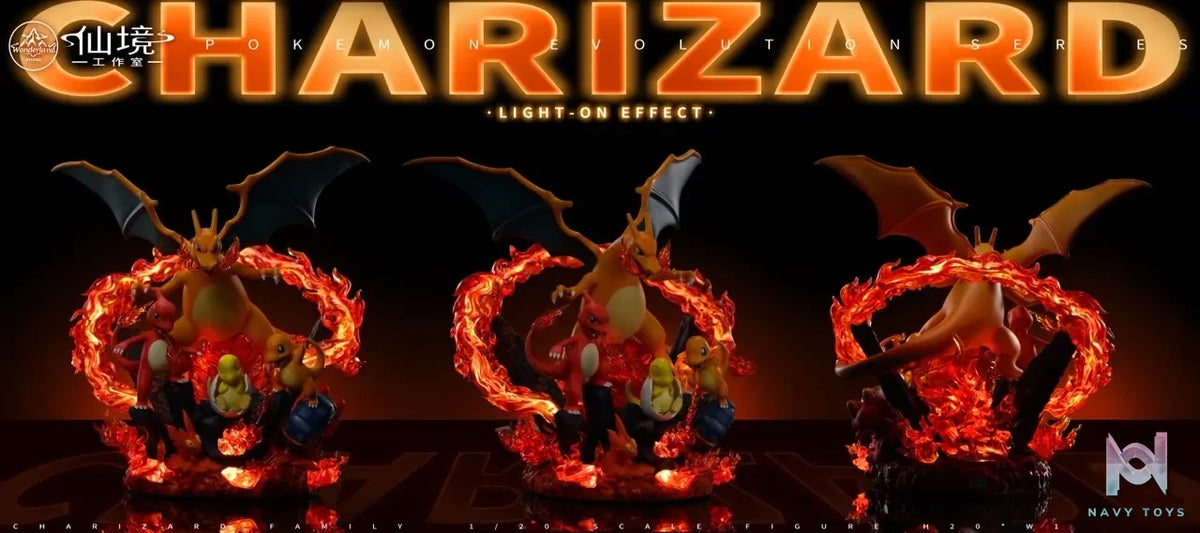 Wonderland Studio – Pokémon Evolution Series #2 Charizard Family