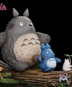 WAWA Studio - Totoro X Smaller Totoros My Neighbor Totoro resin statue Navy Toys anime figure