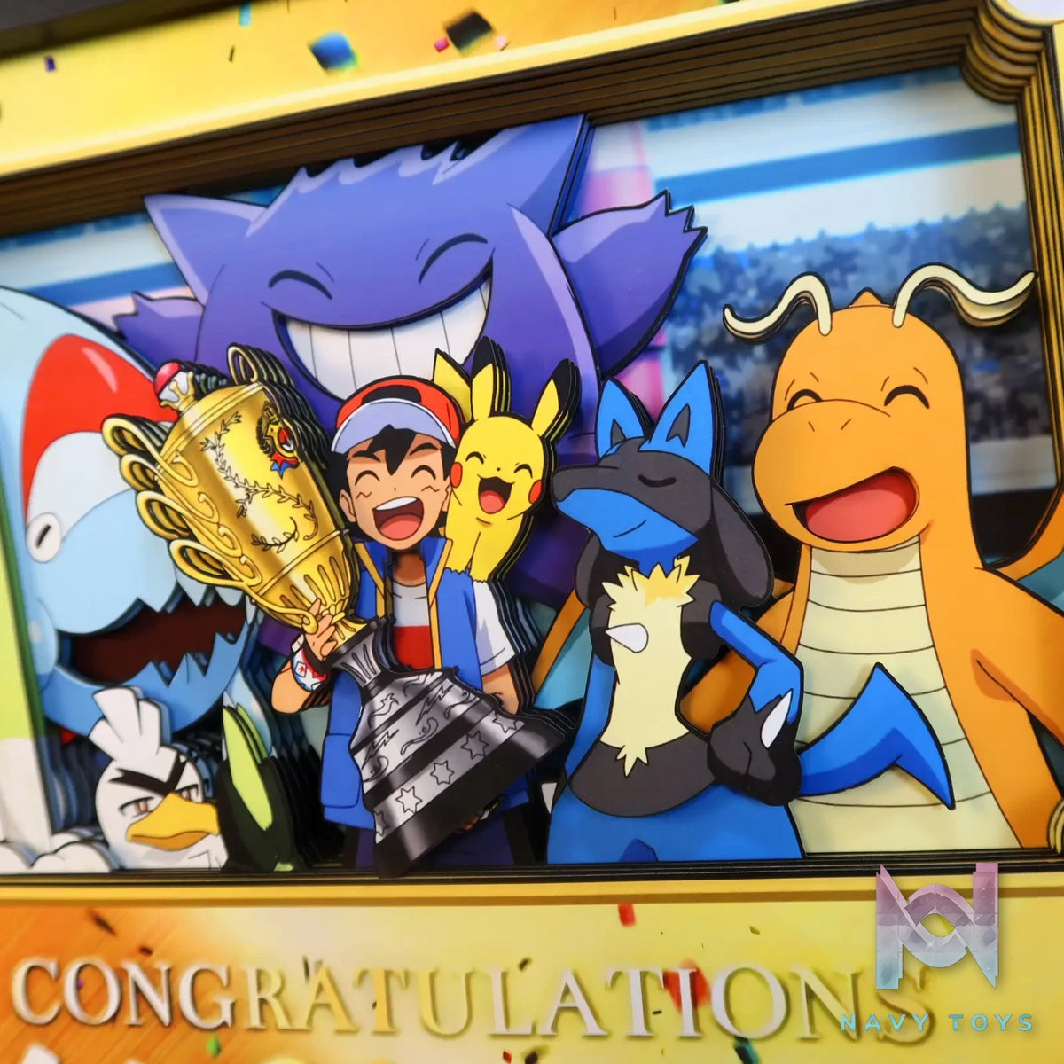 KALA HOME Studio – Congratulation Ash Ketchum! 3D Decorative Painting Pokémon