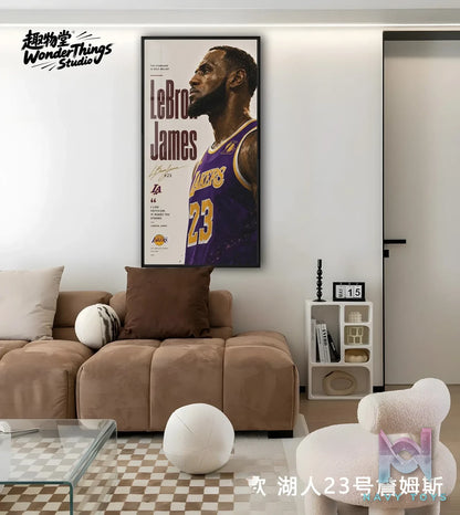 Wonder Things Studio – NBA Star Poster Background Wall Decor Painting NBA
