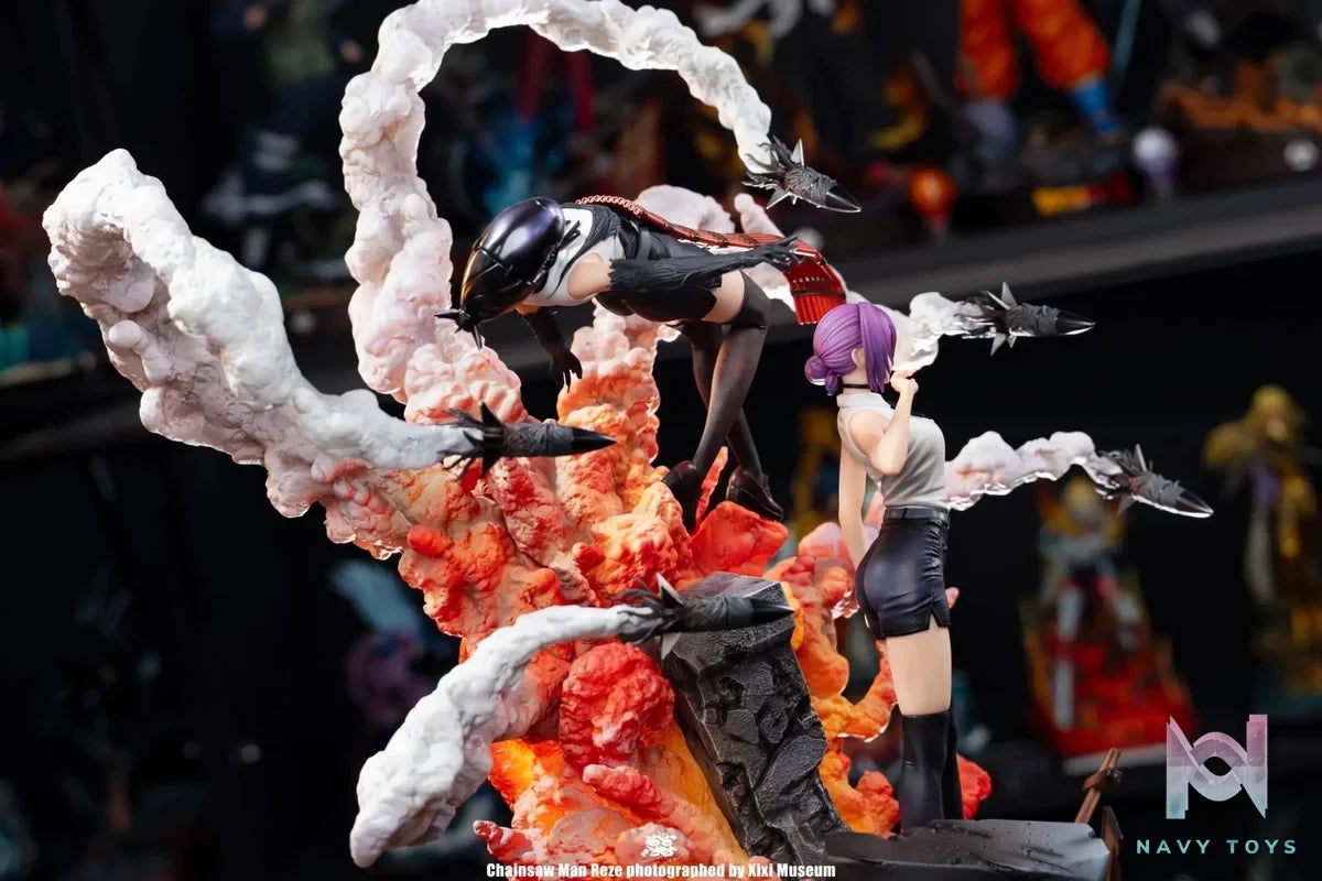 Mountain Rain Cloud Studio - The Movie Reze Arc Chainsaw Man resin statue Navy Toys anime figure