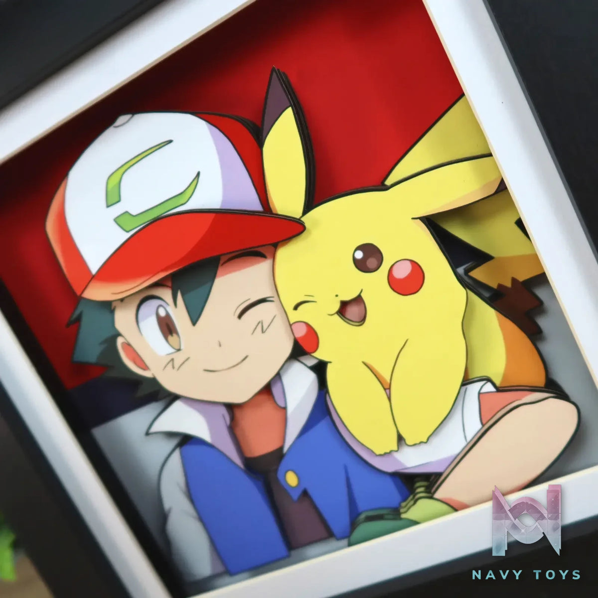 KALA HOME Studio – Ash Ketchum X Pikachu 3D Decorative Painting Pokémon