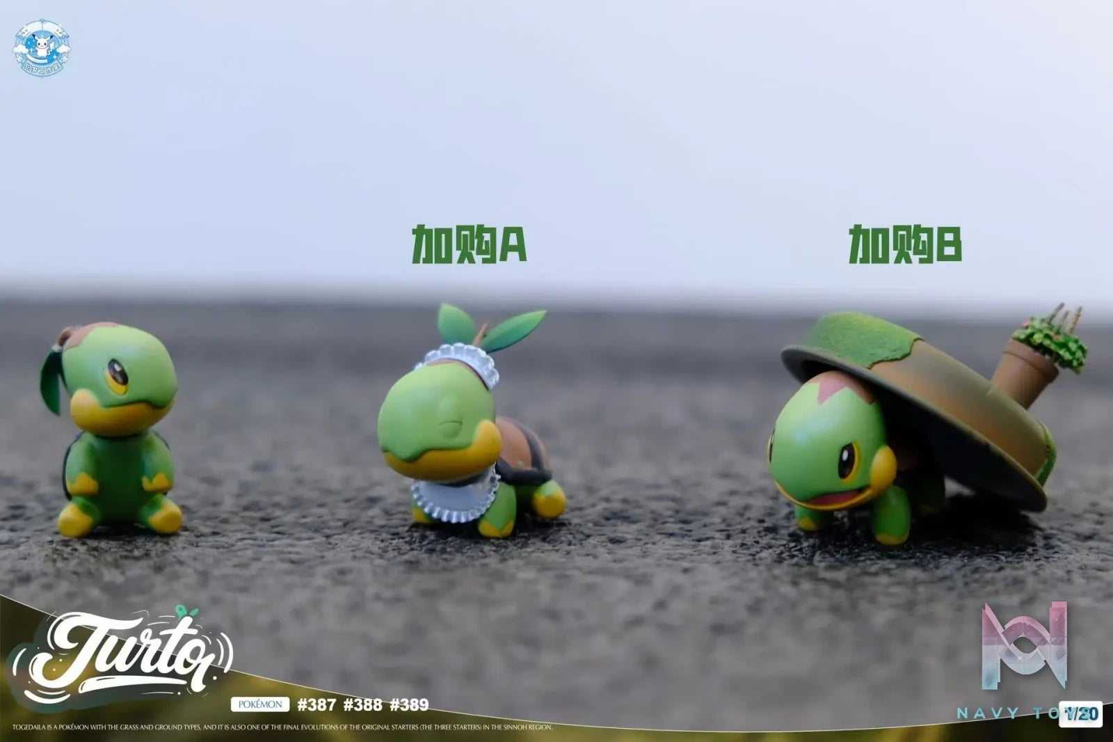 Zm Studio – Pokémon Torterra Evolution Set