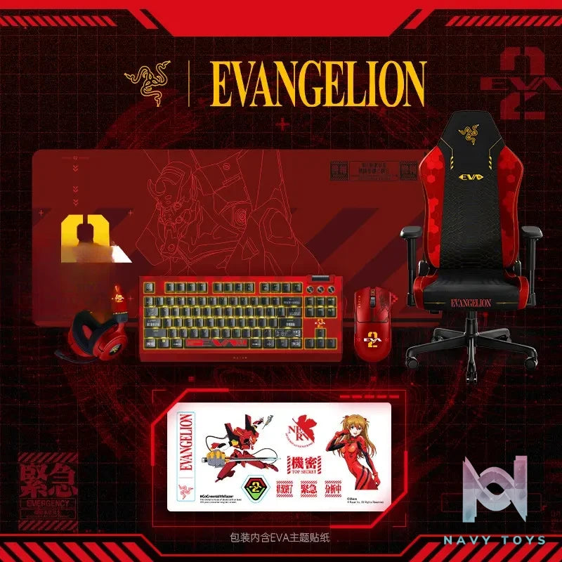 Razer – EVA Unit-02 Kraken V4 Tri-Mode Wireless Gaming Headset Neon Genesis Evangelion (Licensed)