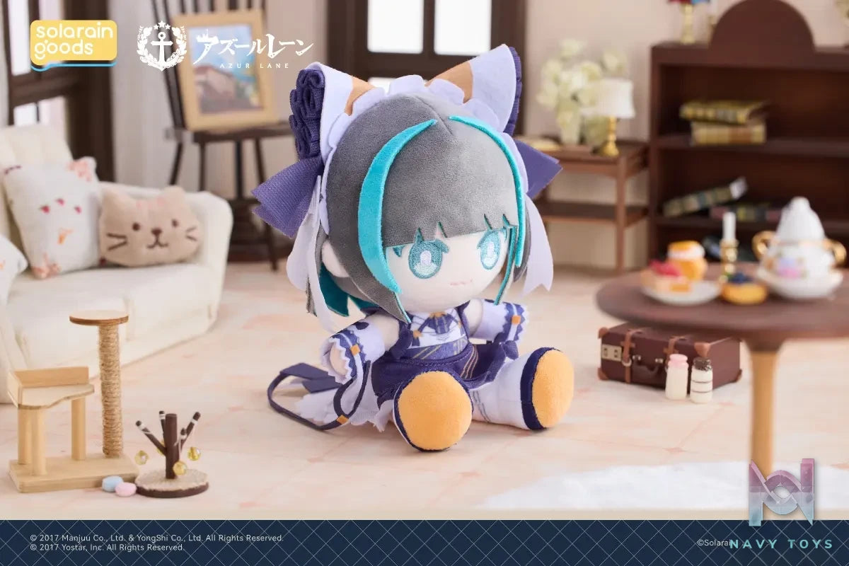 Solarain Toys – Azur Lane Cheshire × Formidable × Sirius PuniPuni Sitting Plush Doll (Licensed)