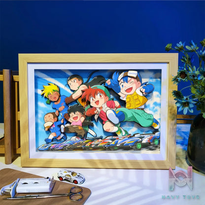 Yu Zhi Jiang Studio – Multiple Characters Series #1 3D Decorative Painting Bakusou Kyoudai Let’s & Go!!