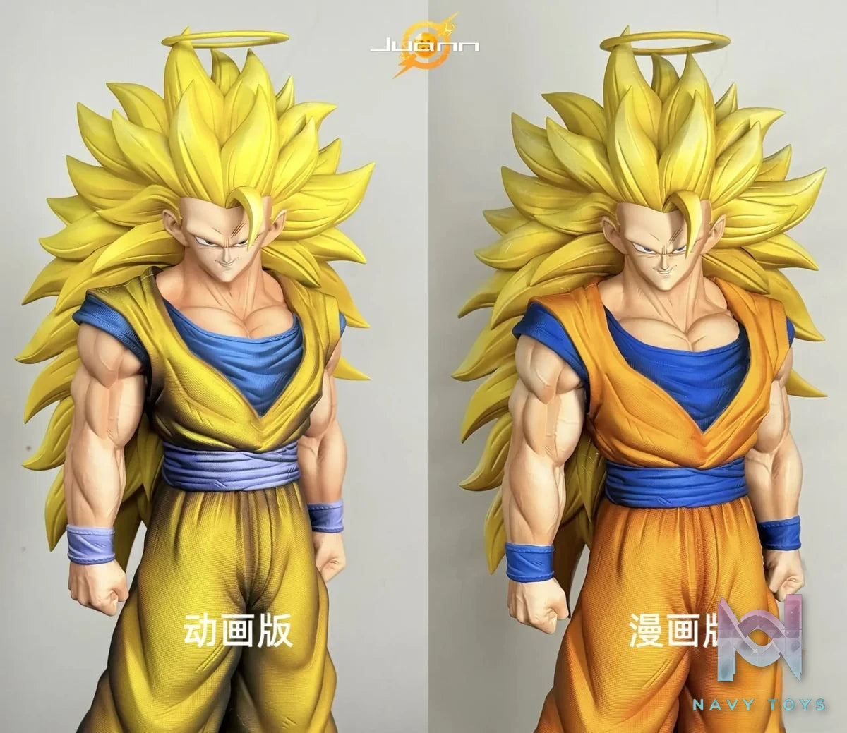 Juann Studio - Dragon Ball Super Saiyan 3 Goku resin statue Navy Toys anime figure