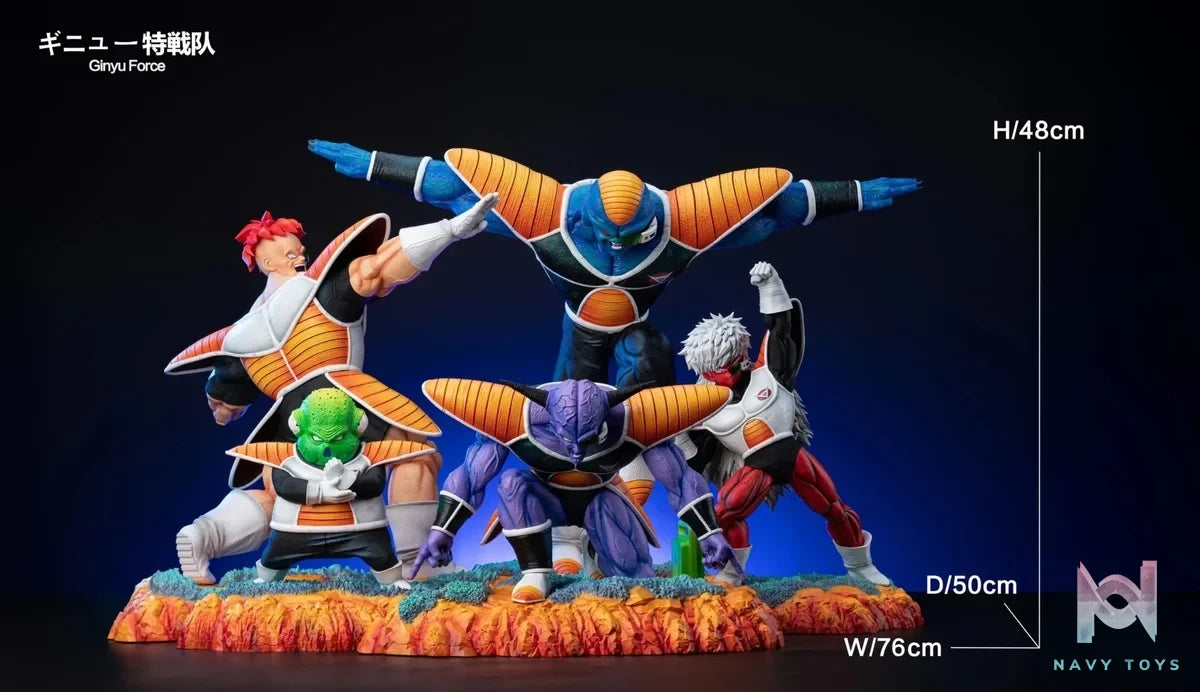 Bao Zi A Studio - Dragon Ball 03 Ginyu Force Ginyu & Recoome & Burter & Jeice & Guldo resin statue Navy Toys anime figure