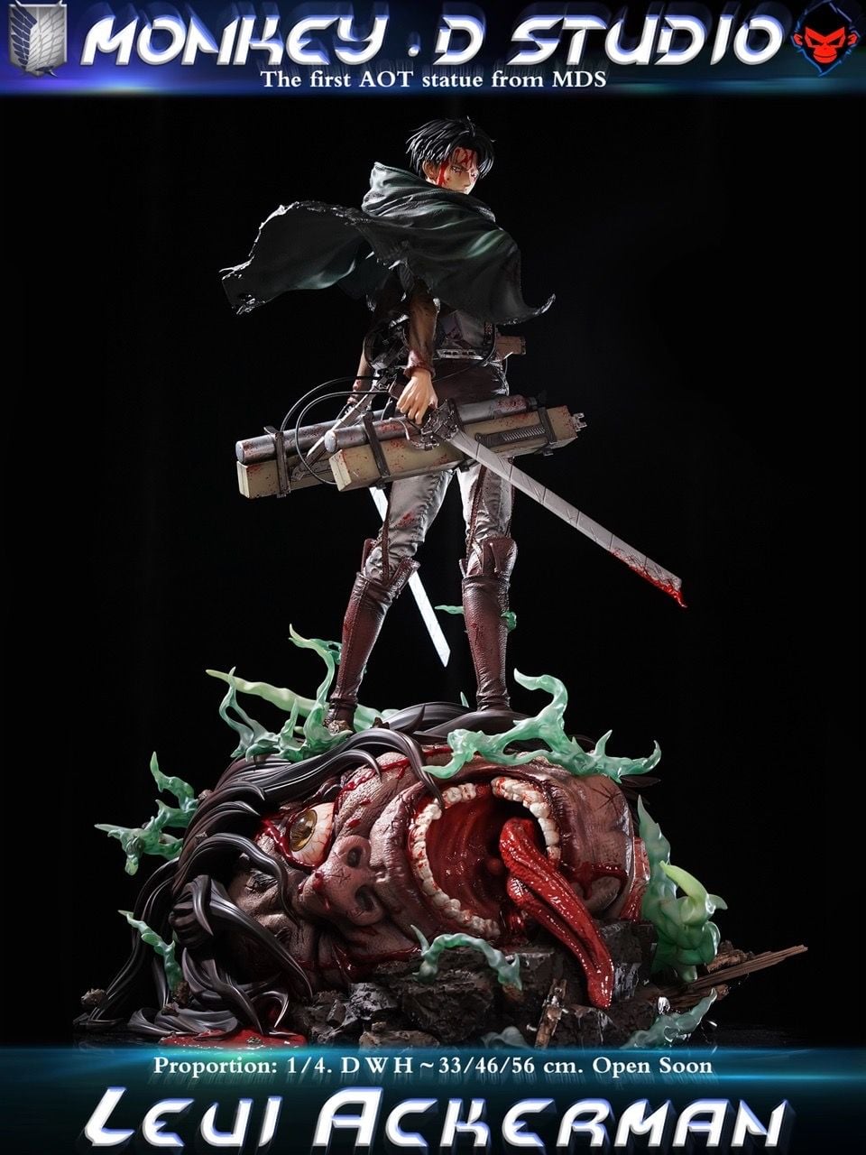 Levi Ackerman - Attack On Titan - Monkey D Studio resin statue monkey d studio anime figure