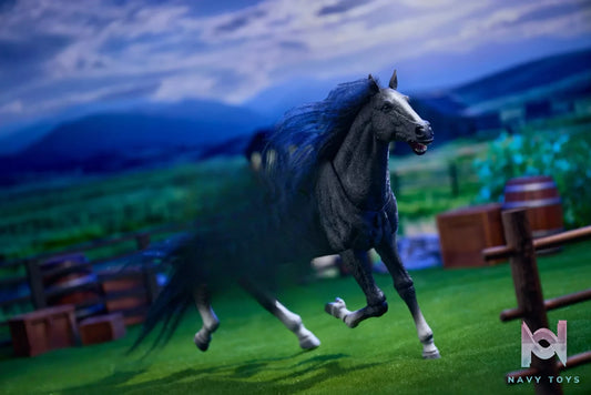 Otherwhere – GALACTIC Nightstride X Cloudchaser 1/12 Poseable Horse Model (Licensed)
