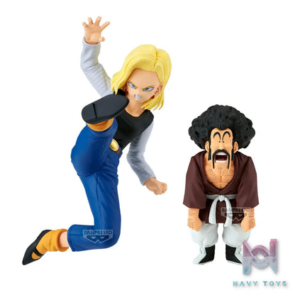 BANPRESTO – Dragon Ball Z Match MAKERS: Android 18 vs. Mr. Satan (vs. Mighty Mask) (Licensed)