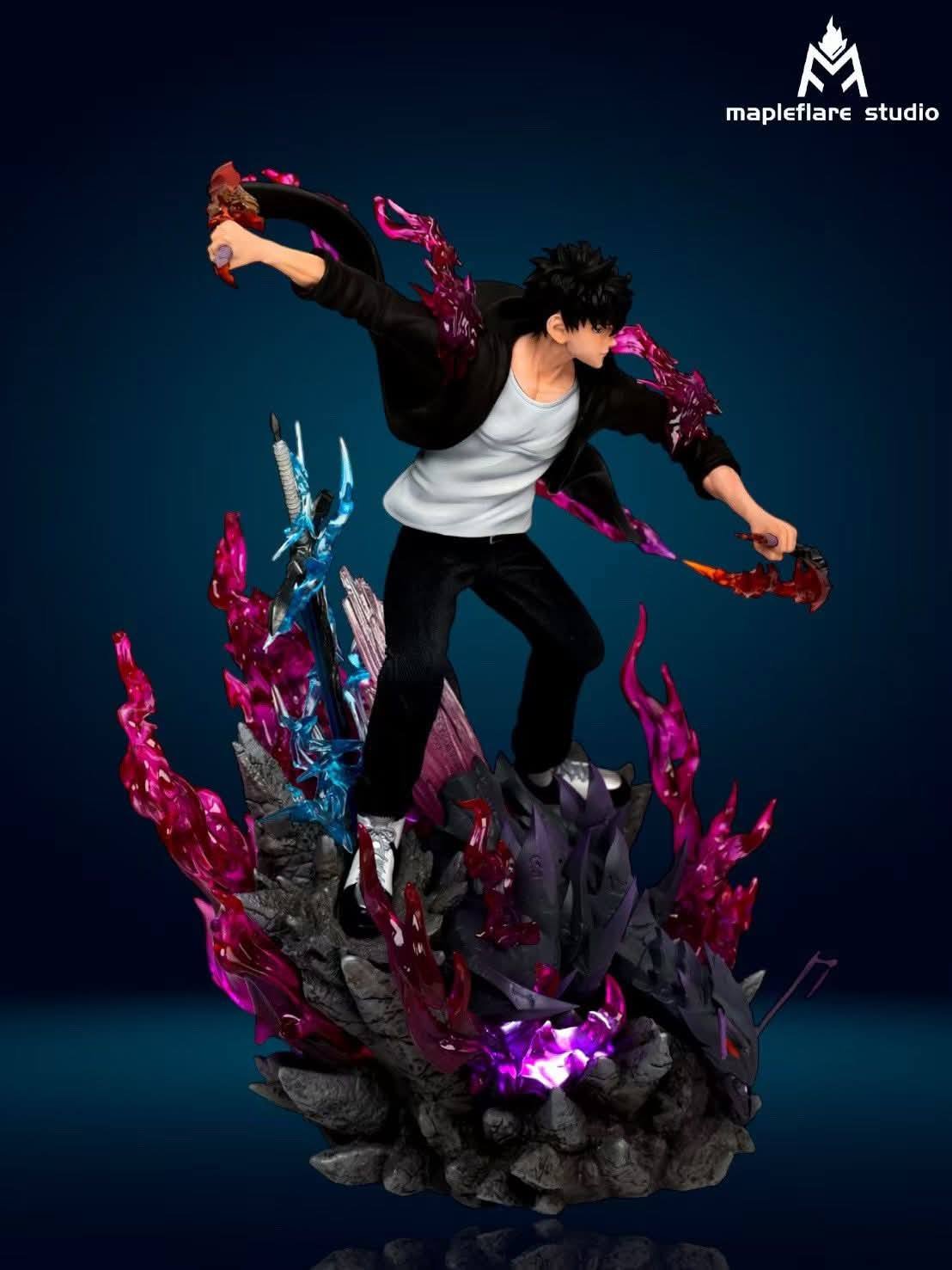Sung Jinwoo & Cha Hea In resin statue Mapleflare Studio anime figure