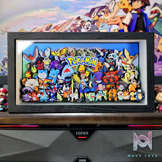 KALA HOME Studio – Pokémon Multiple Characters #18 3D Decorative Painting Pokémon