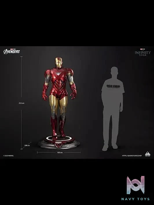 QUEEN Studio - Marvel Iron Man Mark VI 1/1 Statue (Licensed) resin statue Navy Toys anime figure