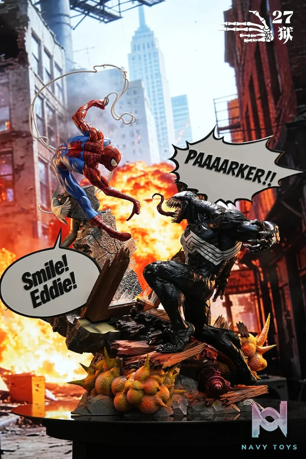 27abyss Studio – Spider-Man vs. Venom Battle Scene Marvel