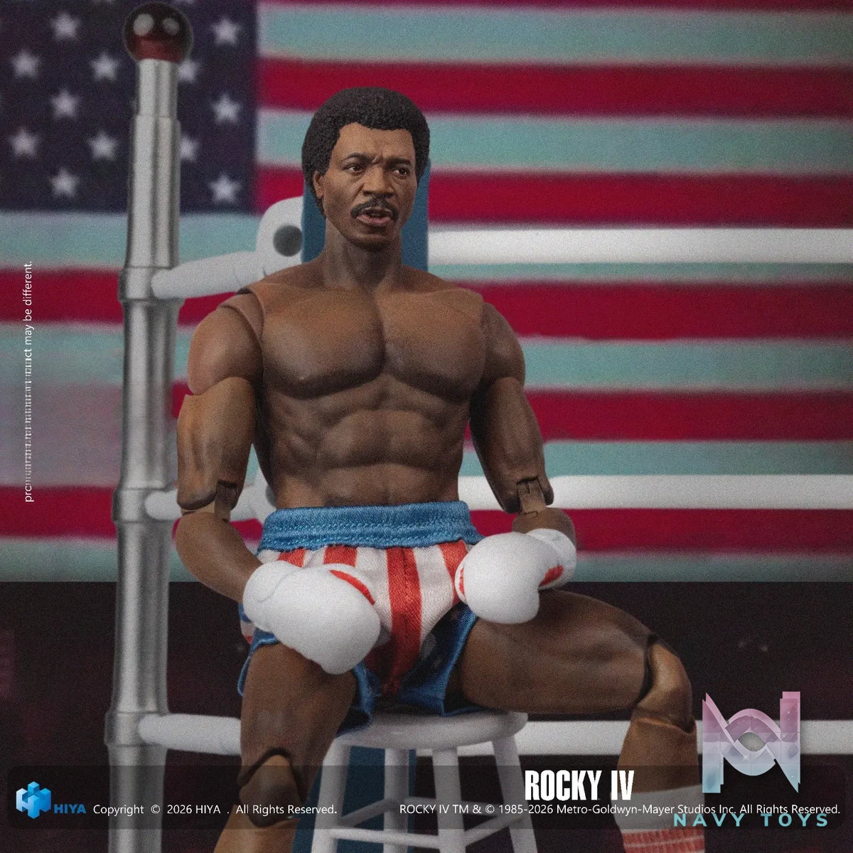 Hiya Toys – Exquisite Super Series Rocky IV Apollo Creed 1/12 Scale Action Figure ESR0233 (Licensed)