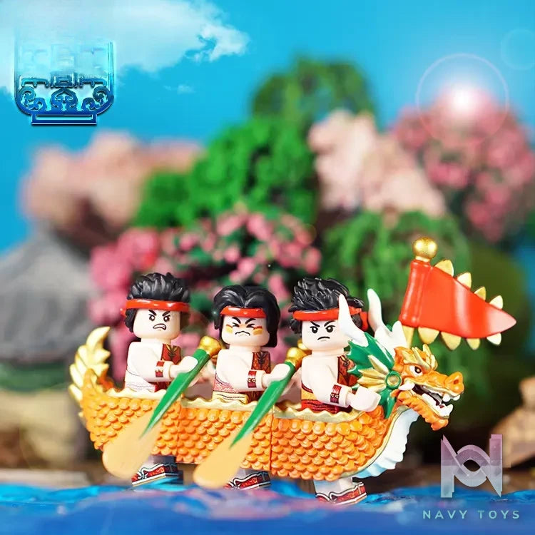 LEYILEBRICK Studio – Dragon Boat Festival Dragon Boat Racing Team Original