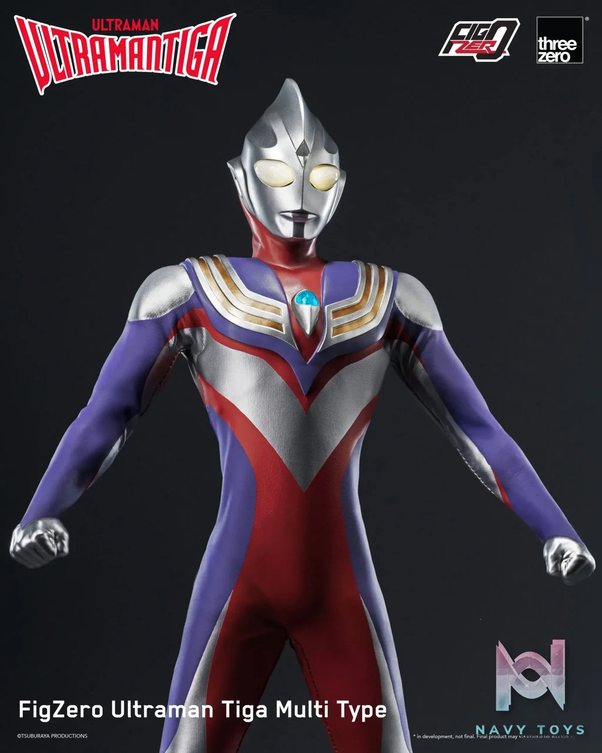 Threezero – Ultraman Tiga FigZero Ultraman Tiga Multi Type 3Z05670W0 (Licensed)