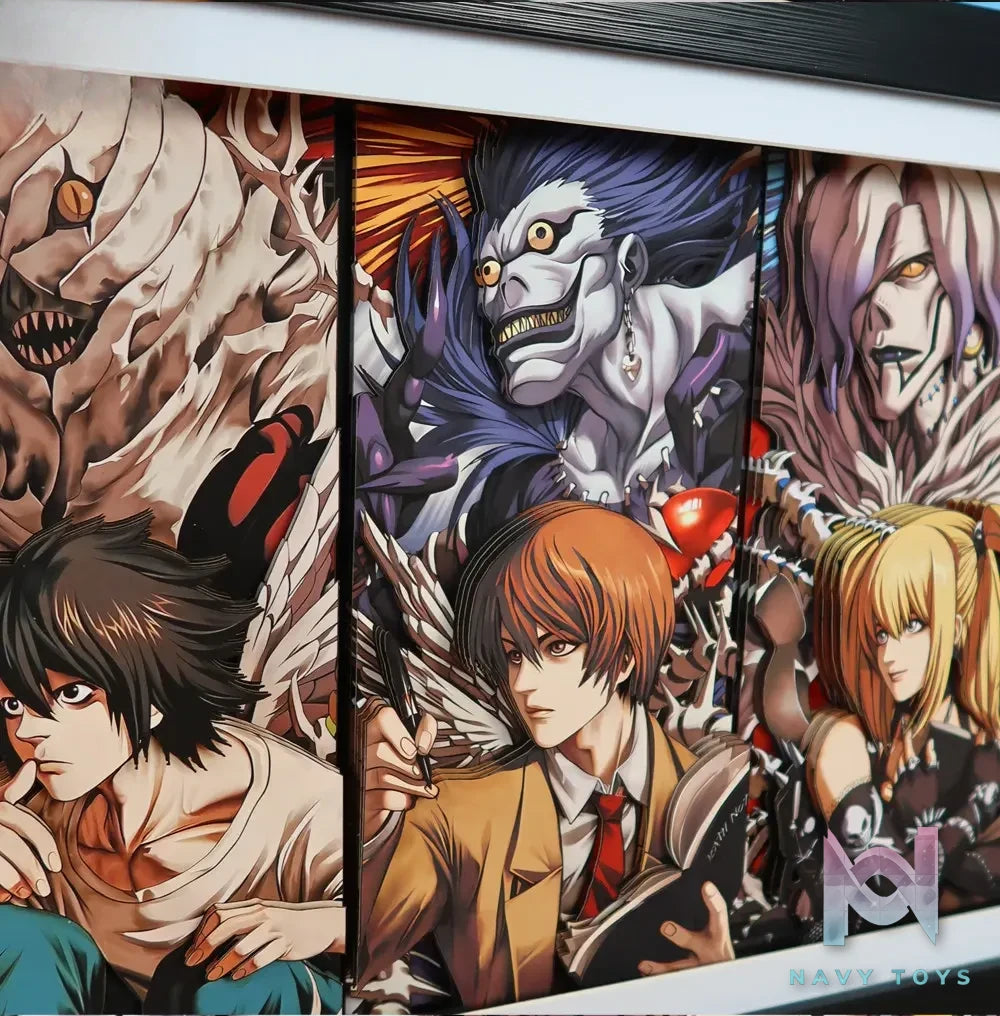 KALA HOME Studio – Death Note Multiple Characters 3Decorative Painting Death Note