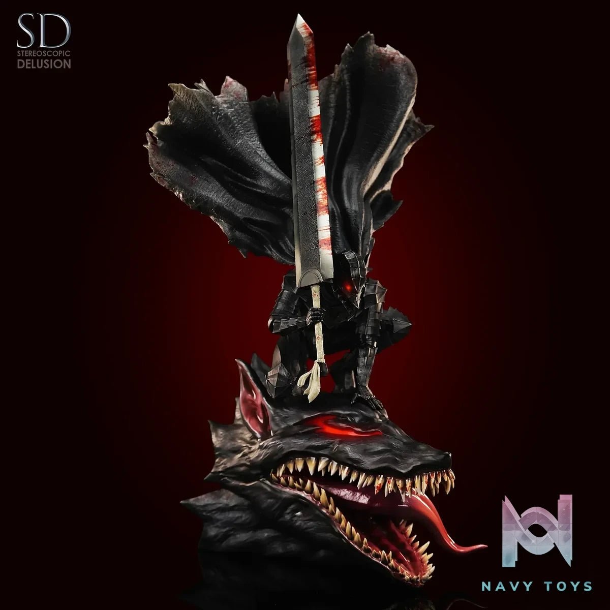 Guts - Berserk - Stereoscopic Delusion Studio resin statue Navy Toys anime figure