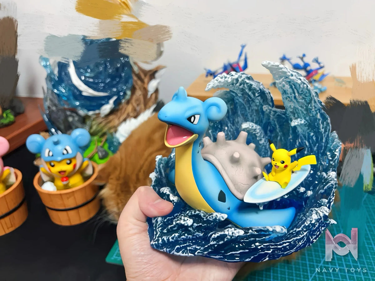 Po Ke Studio – Pokémon Lapras Surf Pikachu